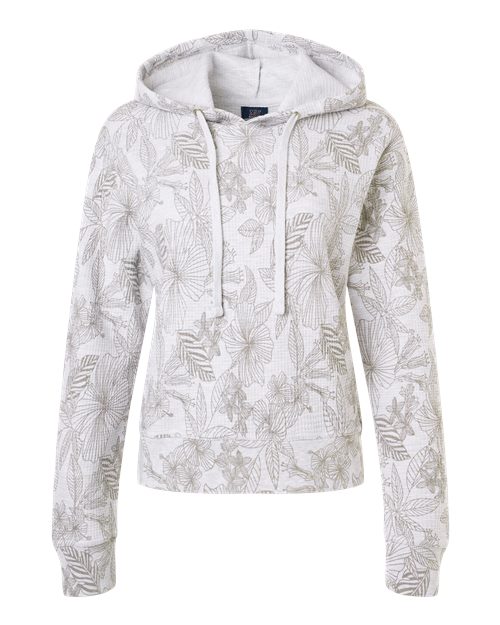 MV Sport Women's Maddie Floral Print Hooded Sweatshirt-1