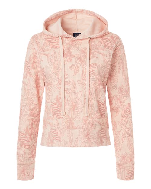 MV Sport Women's Maddie Floral Print Hooded Sweatshirt-1