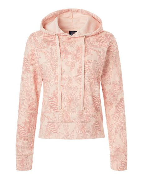 MV Sport Women's Maddie Floral Print Hooded Sweatshirt-1