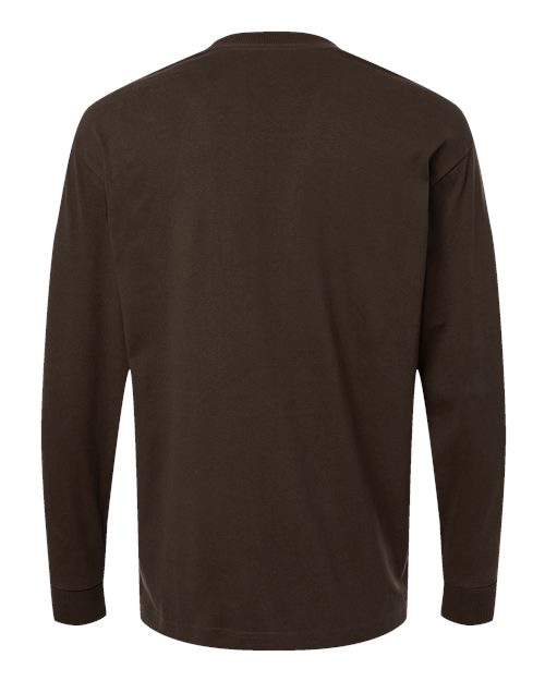 American Apparel Men's Super Heavyweight Long Sleeve Pocket Tee-2