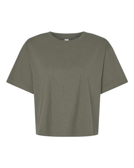 American Apparel Women's Fine Jersey Boxy Tee-1