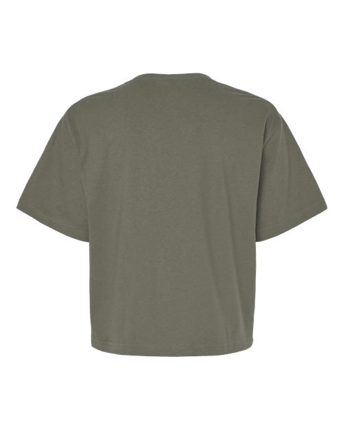 American Apparel Women's Fine Jersey Boxy Tee-2