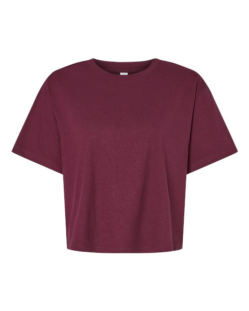 American Apparel Women's Fine Jersey Boxy Tee-1