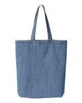 Liberty Bags Cotton Denim Gusseted Tote Bag-1