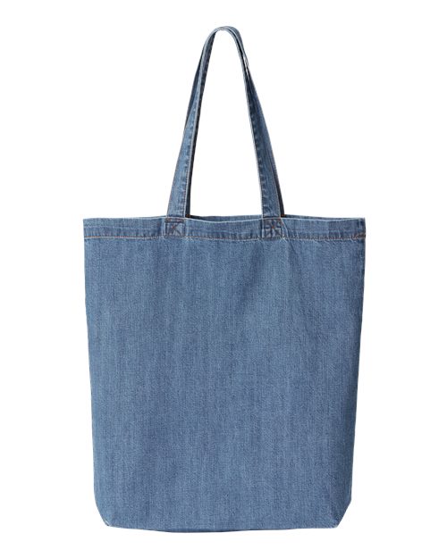 Liberty Bags Cotton Denim Gusseted Tote Bag-1