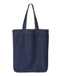 Liberty Bags Cotton Denim Gusseted Tote Bag-1
