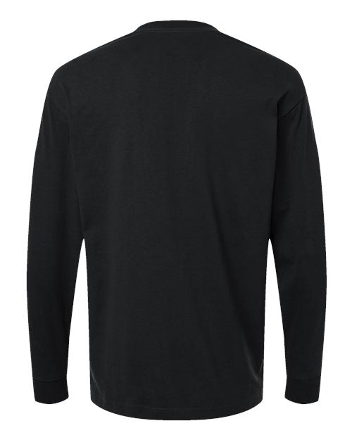 American Apparel Men's Super Heavyweight Long Sleeve Pocket Tee-2