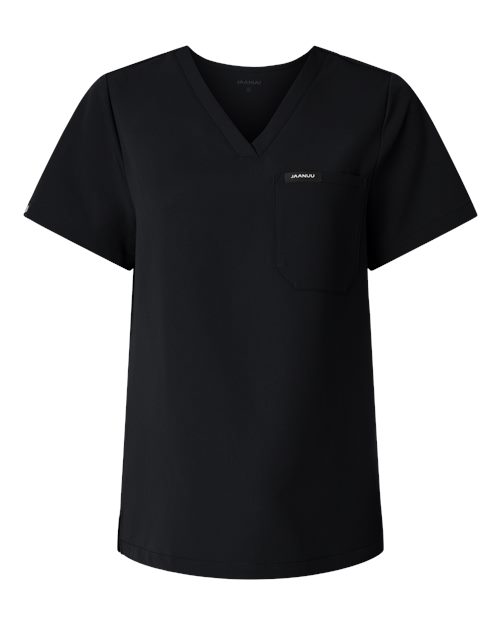 Jaanuu Women's Rhena Essential 1-Pocket Scrub V-Neck Top-1