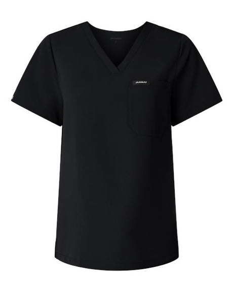 Jaanuu Women's Rhena Essential 1-Pocket Scrub V-Neck Top-1