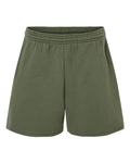 BELLA + CANVAS Women's Cutoff Fleece Shorts-1