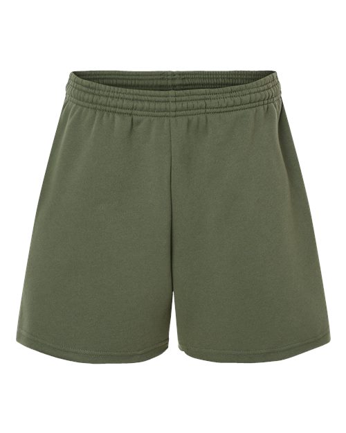 BELLA + CANVAS Women's Cutoff Fleece Shorts-1