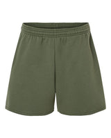 BELLA + CANVAS Women's Cutoff Fleece Shorts-1