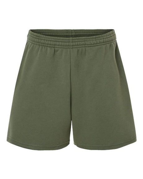 BELLA + CANVAS Women's Cutoff Fleece Shorts-1