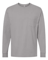 American Apparel Men's Super Heavyweight Long Sleeve Pocket Tee-1