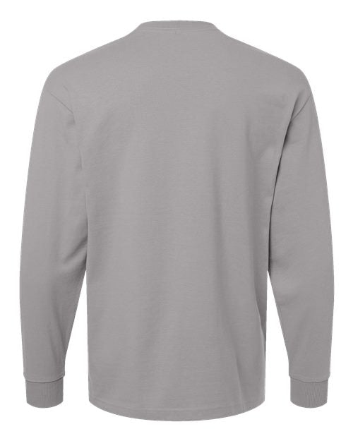 American Apparel Men's Super Heavyweight Long Sleeve Pocket Tee-2