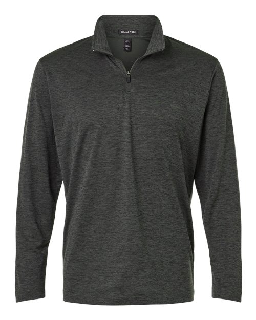 AllPro Men's Pro-Lock Performance Mélange Quarter-Zip Pullover-1