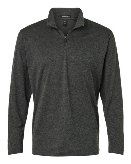 AllPro Men's Pro-Lock Performance Mélange Quarter-Zip Pullover-1