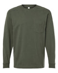 American Apparel Men's Super Heavyweight Long Sleeve Pocket Tee-1