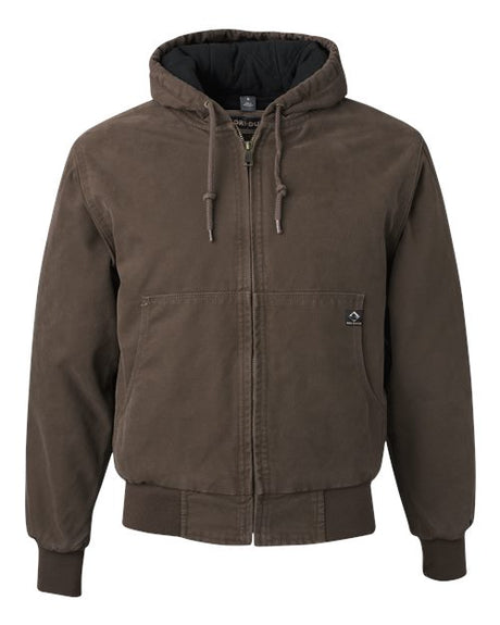 DRI DUCK Men's Cheyenne Boulder Cloth Hooded Jacket with Tricot Quilt Lining-1