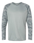 Paragon Men's Cayman Performance Camo Colorblocked Long Sleeve T-Shirt-1