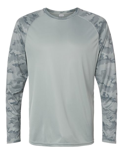 Paragon Men's Cayman Performance Camo Colorblocked Long Sleeve T-Shirt-1