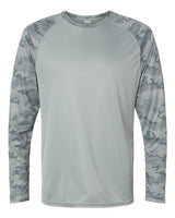 Paragon Men's Cayman Performance Camo Colorblocked Long Sleeve T-Shirt-1