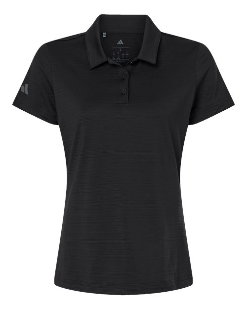 adidas Women's Textured Stripe Polo-1
