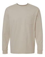 American Apparel Men's Super Heavyweight Long Sleeve Pocket Tee-1