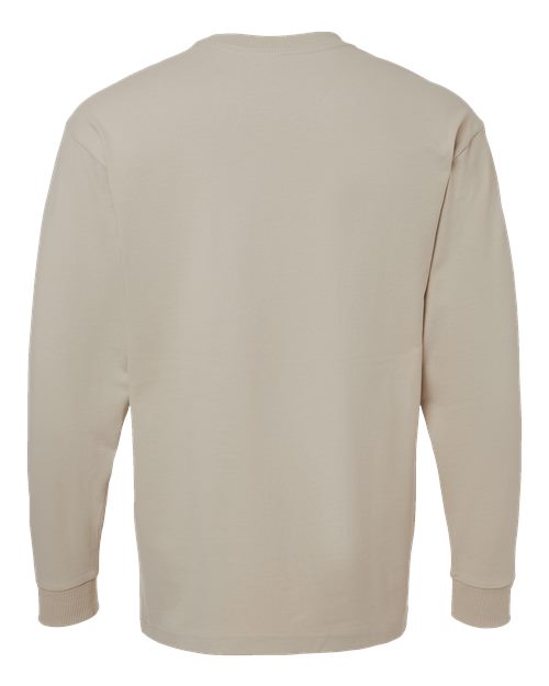 American Apparel Men's Super Heavyweight Long Sleeve Pocket Tee-2