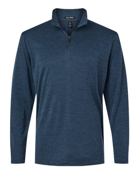 AllPro Men's Pro-Lock Performance Mélange Quarter-Zip Pullover-1