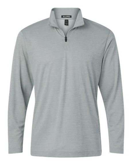 AllPro Men's Pro-Lock Performance Mélange Quarter-Zip Pullover-1