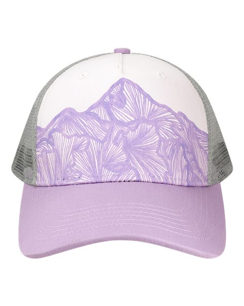 LOCALE Printed Five-Panel Trucker Cap-1