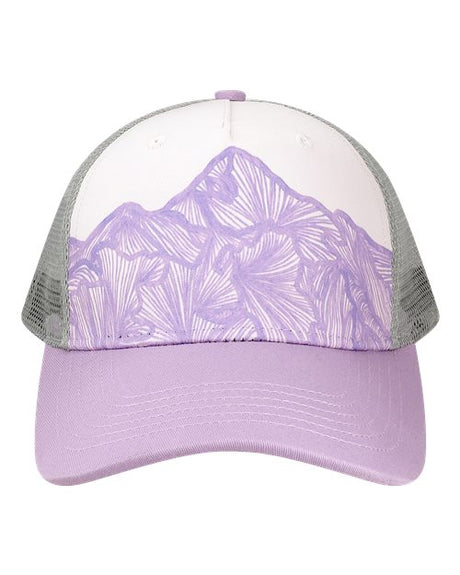 LOCALE Printed Five-Panel Trucker Cap-1