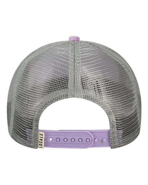 LOCALE Printed Five-Panel Trucker Cap-2