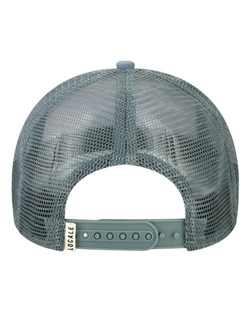 LOCALE Printed Five-Panel Trucker Cap-2