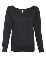 BELLA + CANVAS Women's Sponge Fleece Wide-Neck Sweatshirt BC7501-1