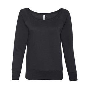 BELLA + CANVAS Women's Sponge Fleece Wide-Neck Sweatshirt BC7501-1