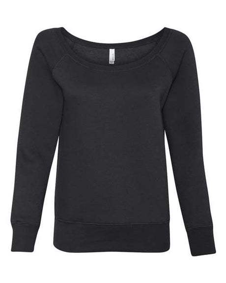 BELLA + CANVAS Women's Sponge Fleece Wide-Neck Sweatshirt BC7501-1