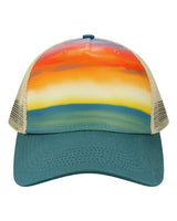 LOCALE Printed Five-Panel Trucker Cap-1