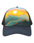 LOCALE Printed Five-Panel Trucker Cap-1