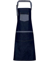 Artisan Collection by Reprime Domain Contrast Denim Bib Apron