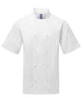 Artisan Collection by Reprime Men's Ten Studded Front Short Sleeve Chef Coat-1