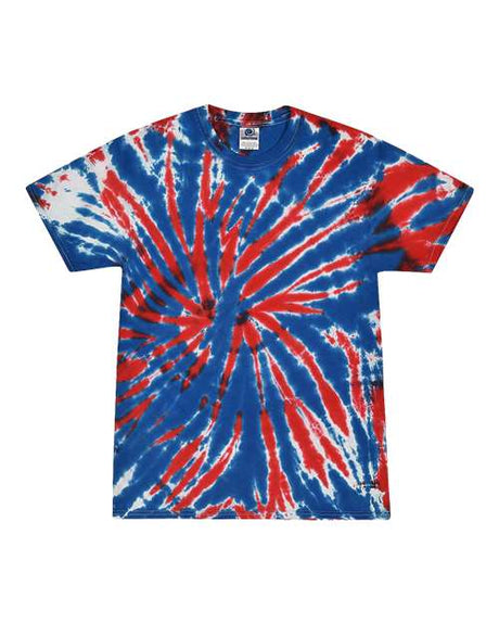 Colortone Men's Multi-Color Tie-Dyed T-Shirt