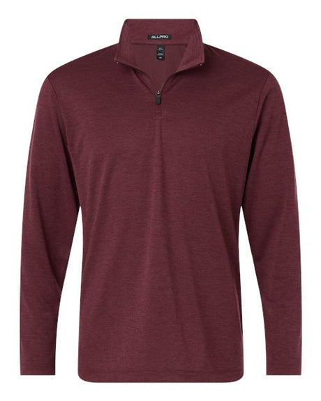 AllPro Men's Pro-Lock Performance Mélange Quarter-Zip Pullover-1