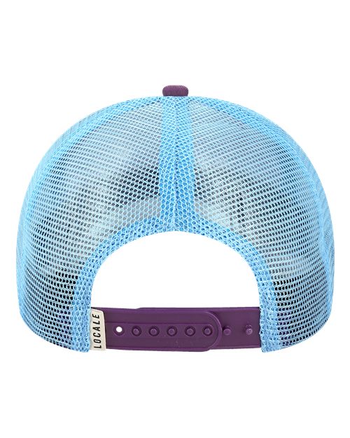 LOCALE Printed Five-Panel Trucker Cap-2