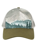 LOCALE Printed Five-Panel Trucker Cap-1