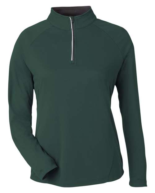 CORE365 Women's Origin Performance Pique Quarter-Zip Pullover-1
