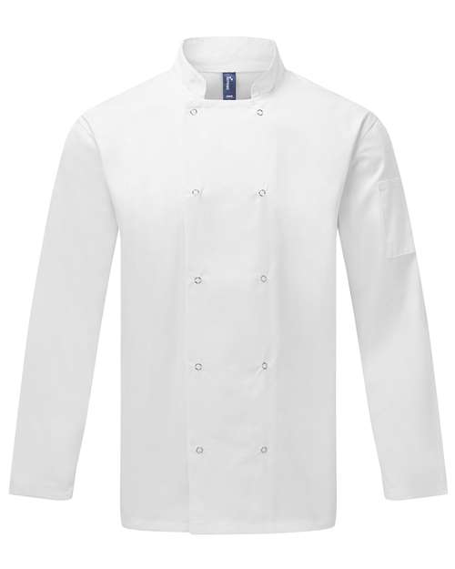 Artisan Collection by Reprime Men's Ten Studded Front Chef Coat-1