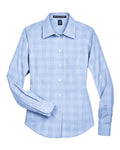 Devon & Jones Women's Crown Collection Glen Plaid Woven Dress Shirt-1