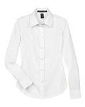 Devon & Jones Women's Crown Collection Solid Stretch Twill Woven Dress Shirt-1